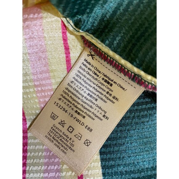 Scotch & Soda Vertical Striped Midi Shirt Dress M Multicolor Casual Chic Classic - Picture 6 of 7